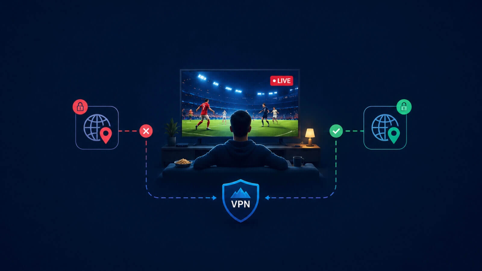 How to watch sports live with VPN guide